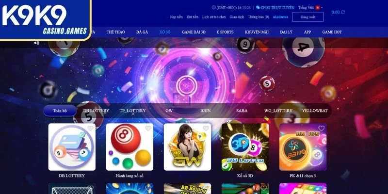 Khám phá sảnh Xổ Số K9K9